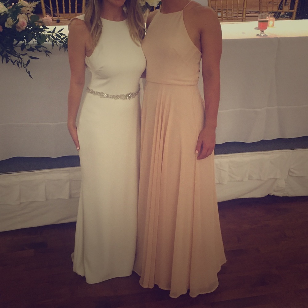 Jenny Yoo Blush Bridesmaid Dress